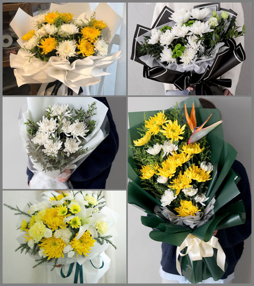 河北邯郸邱县梁二庄镇白事花束代送